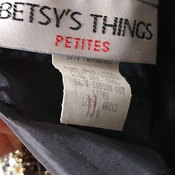 Betsys Things Vintage 80s Confetti Dot Wrap Top 8 - Picture 5 of 6